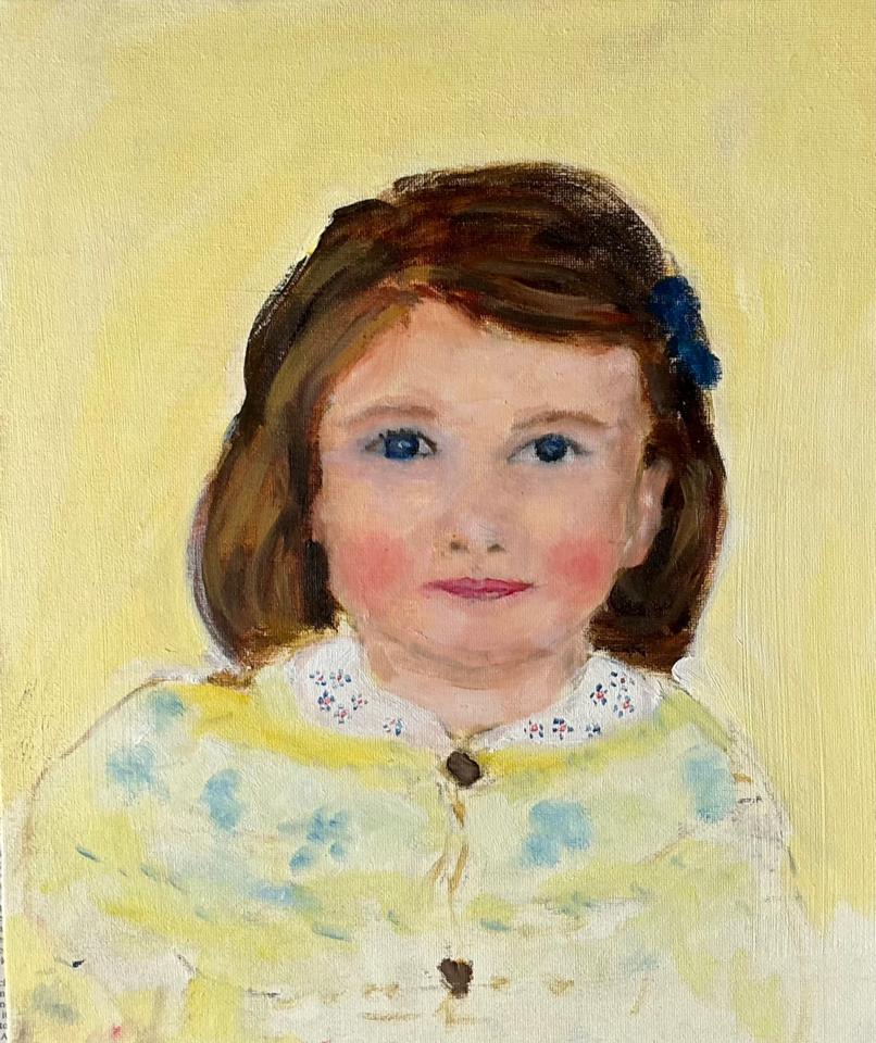 Martha R. Lang - Portraits - Princess Charlotte In Yellow Sweater
